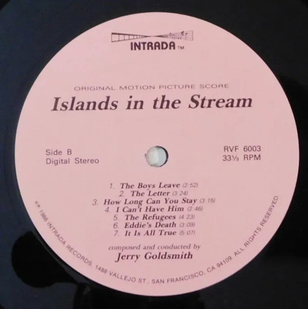 Jerry Goldsmith : Islands In The Stream (Original Motion Picture Score) (LP, Album)