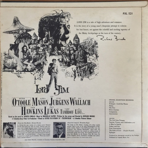 Bronislau Kaper* : Lord Jim (Original Soundtrack Recording) (LP, Album)