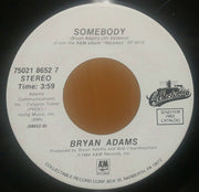 Bryan Adams : Run To You / Somebody (7", Single, RE)