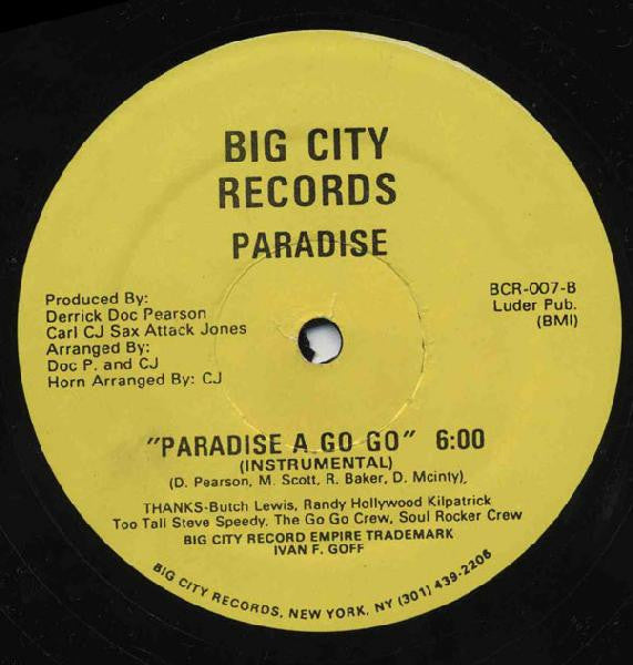 Paradise (12) : Paradise A Go Go (12")