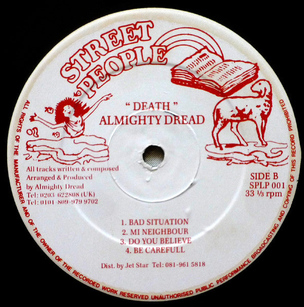 Almighty Dread (2) : Death (LP, Album)