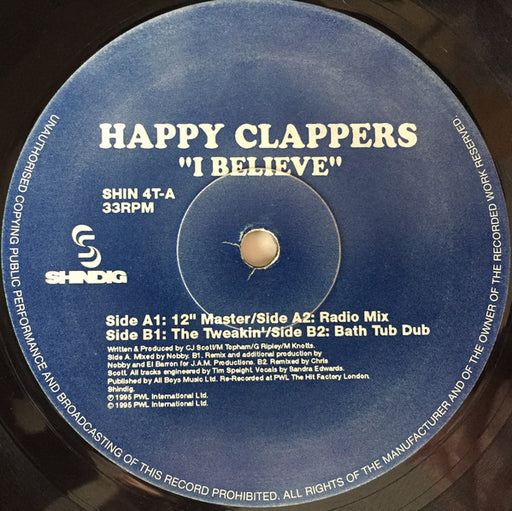 Happy Clappers : I Believe (12", Single)