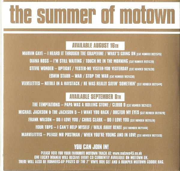 Various : The Summer Of Motown (CD, Comp)