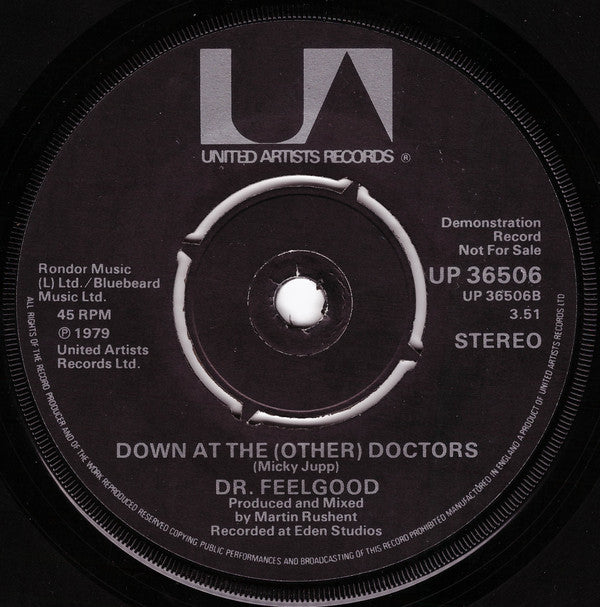 Dr. Feelgood : As Long As The Price Is Right (7", Promo)