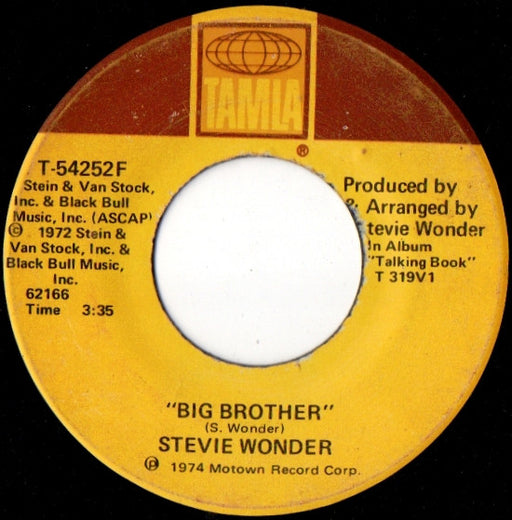 Stevie Wonder : You Haven't Done Nothin / Big Brother (7", Single)