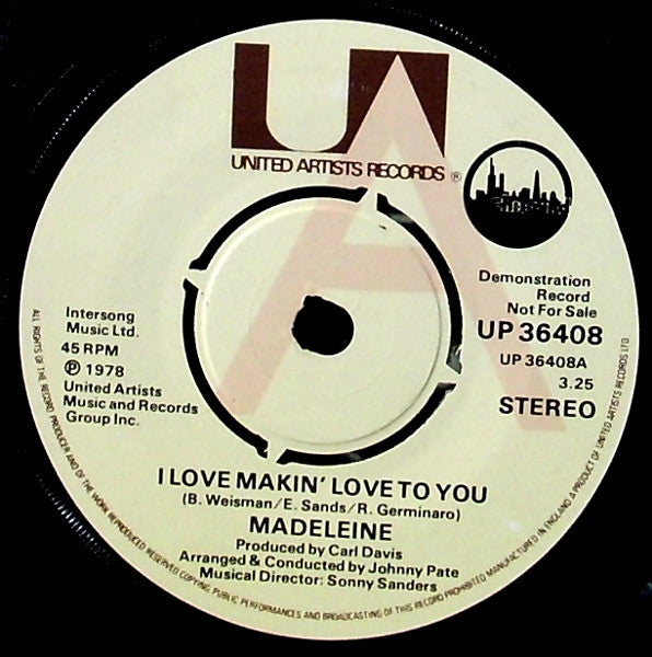 Madeleine* : I Love Makin' Love To You (7", Promo)