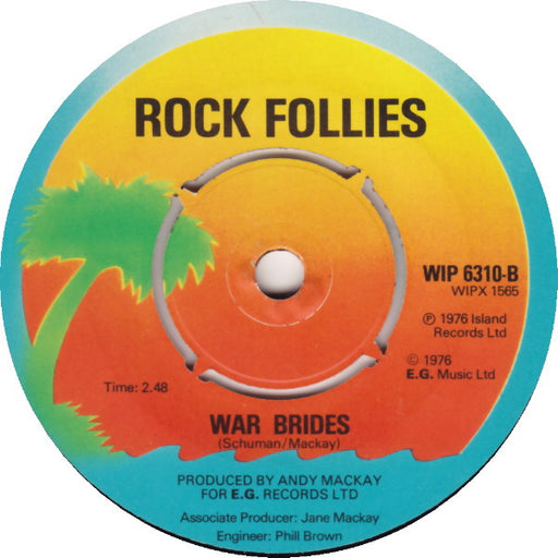Rock Follies : Sugar Mountain / War Brides (7", Single)