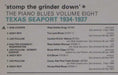Various : 'Stomp The Grinder Down' - Texas Seaport 1934-1937 (LP, Comp, Mono)