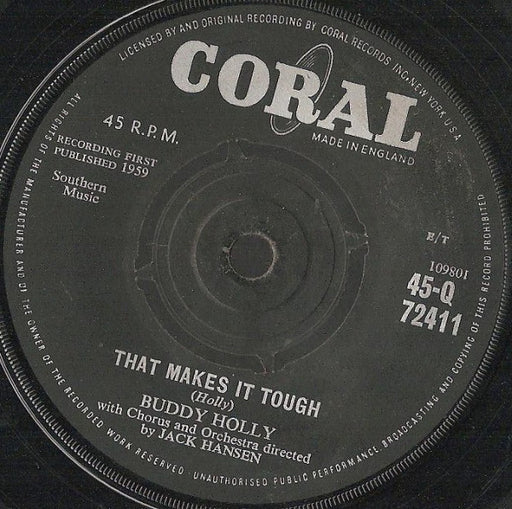Buddy Holly : Learning The Game (7")
