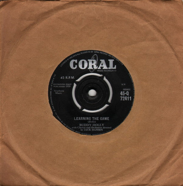 Buddy Holly : Learning The Game (7")