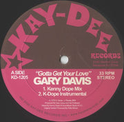 Gary Davis : Gotta Get Your Love (12")