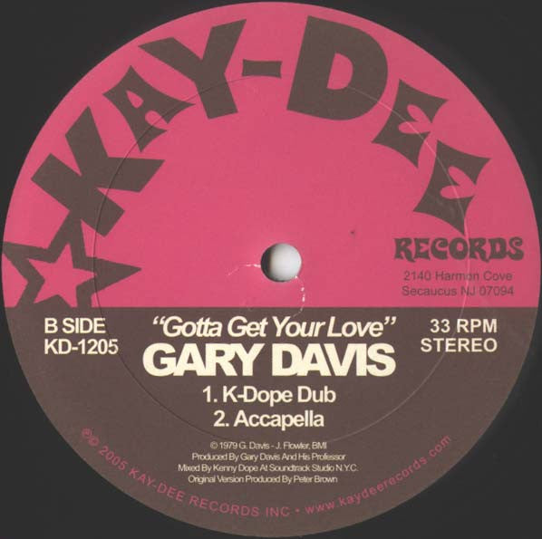 Gary Davis : Gotta Get Your Love (12")