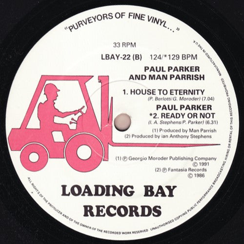 Paul Parker & Man Parrish : From Here To Eternity (12")