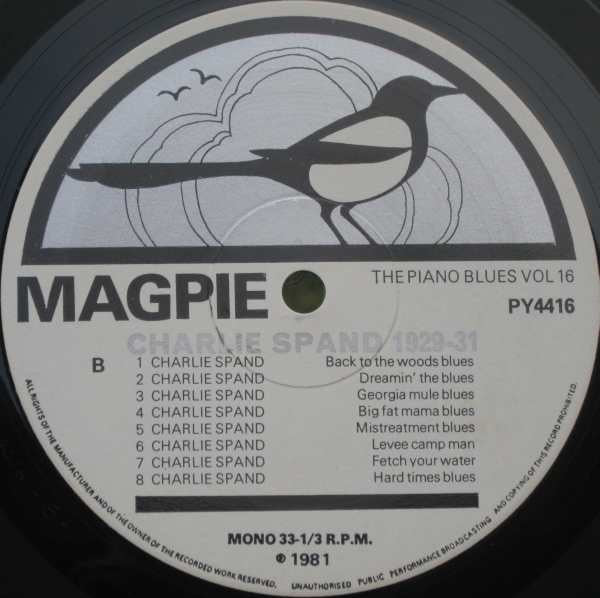 Charlie Spand : 'Soon This Morning' - Charlie Spand 1929-1931 (LP, Comp, Mono)