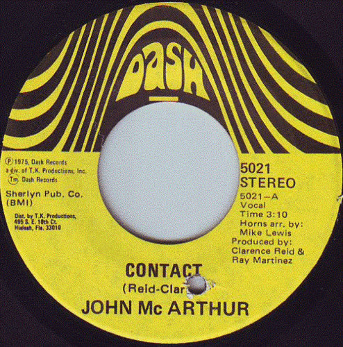 John McArthur : Contact (7", Single)