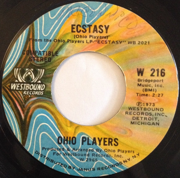 Ohio Players : Ecstasy (7")