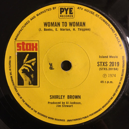 Shirley Brown : Woman To Woman / Yes Sir Brother (7", Single, Sol)