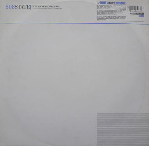 808 State : In Yer Face (Remix) (12", Single)