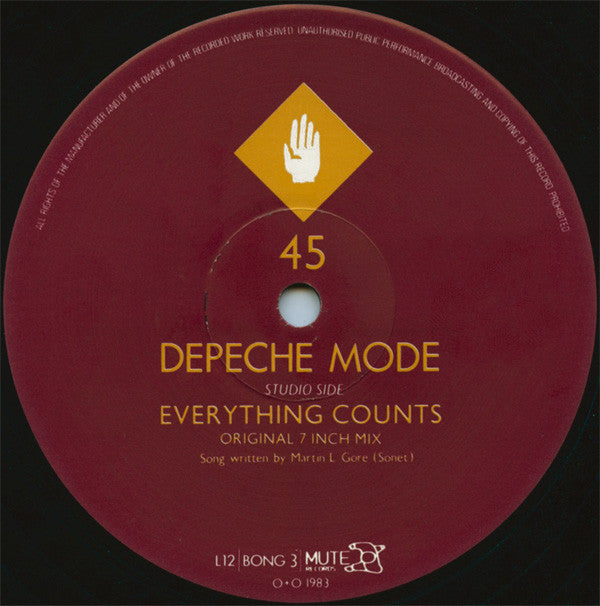 Depeche Mode : Everything Counts And Live Tracks (12", Single, Ltd, Num)