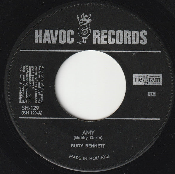 Rudy Bennett : Amy (7", Single)