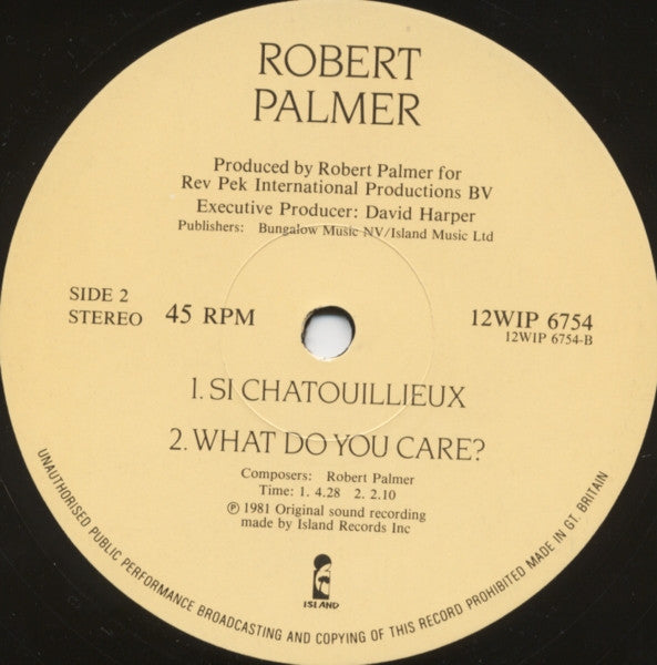 Robert Palmer : Some Guys Have All The Luck (12", Single)