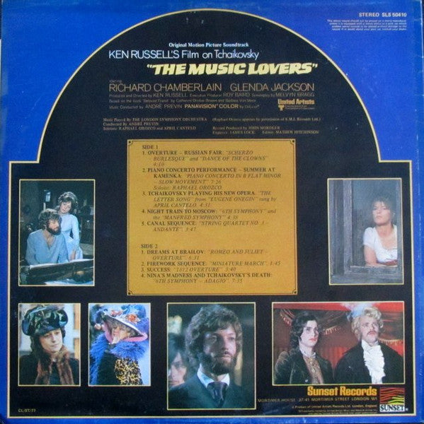 Tchaikovsky*, André Previn, The London Symphony Orchestra* : The Music Lovers - Original Motion Picture Soundtrack (LP, RE)