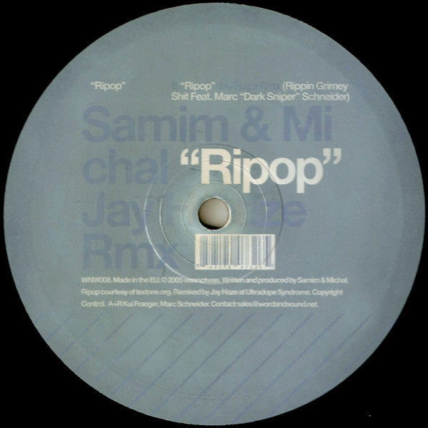 Samim & Michal : Ripop (12")