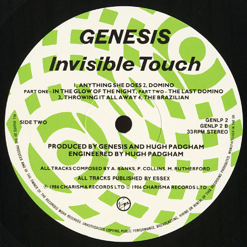Genesis : Invisible Touch (LP, Album)