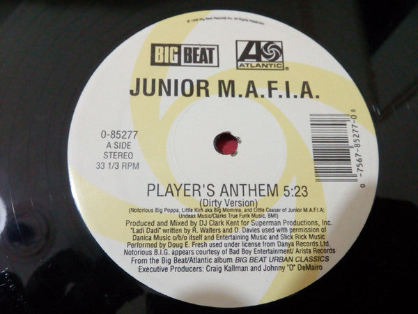 Junior M.A.F.I.A. : Player's Anthem / Gettin' Money (Remix) (12", RE)