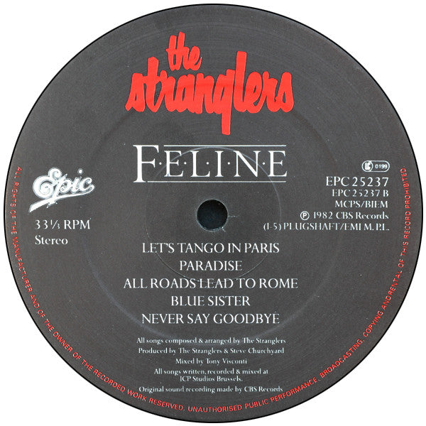 The Stranglers : Feline (LP, Album + 7", S/Sided, S/Edition)