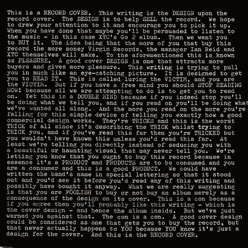 XTC : Go 2 (LP, Album)