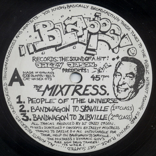 Jazzy Jason Presents The Mixtress* : People Of The Universe (12")