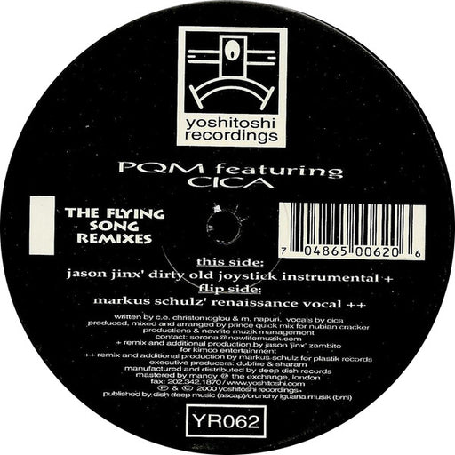 PQM* Featuring Cica : The Flying Song (Remixes) (2x12")