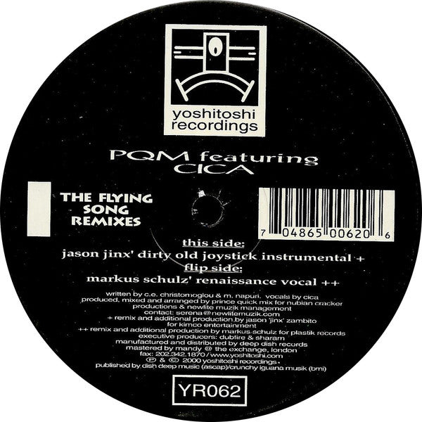 PQM* Featuring Cica : The Flying Song (Remixes) (2x12")