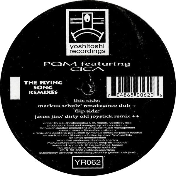 PQM* Featuring Cica : The Flying Song (Remixes) (2x12")