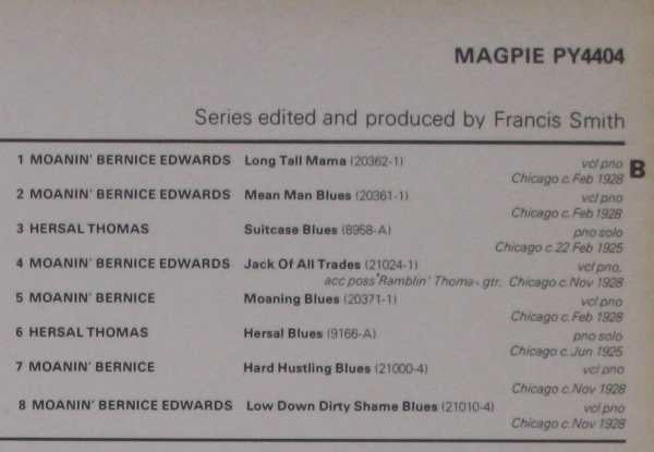 Various : 'Give It To Me Good, Mr Hersal' - The Thomas Family 1925-1929 (LP, Comp, Mono)