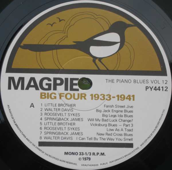 Various : 'Will Satisfy Your Mind' -  Big Four 1933-1941 (LP, Comp, Mono)