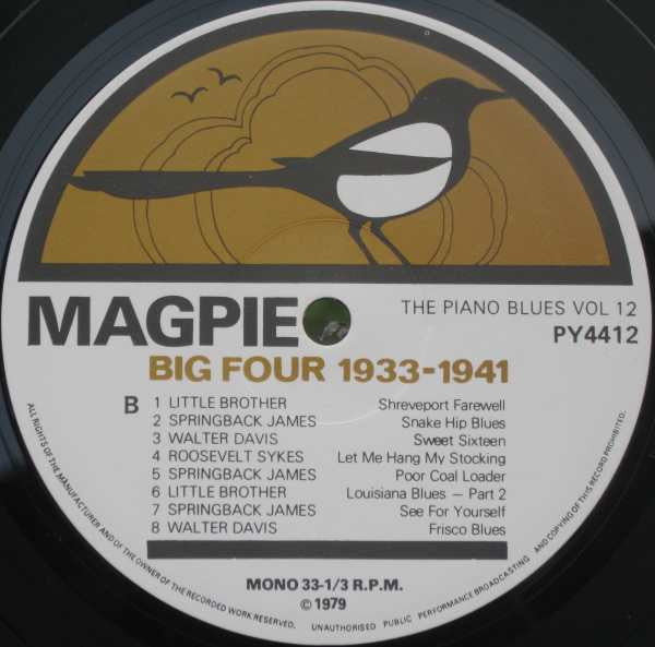 Various : 'Will Satisfy Your Mind' -  Big Four 1933-1941 (LP, Comp, Mono)