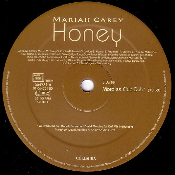 Mariah Carey : Honey (2xLP)