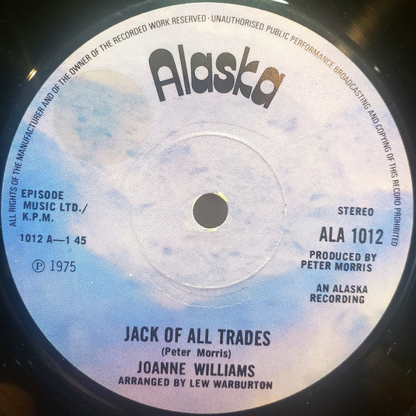 Joanne Williams : Jack Of All Trades  (7", Single)