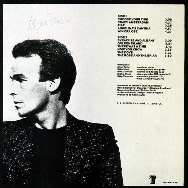 Allan Taylor : Win Or Lose (LP, Album)