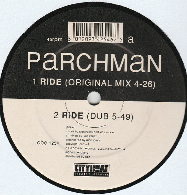 Parchman : Ride / Let It Flow (12")