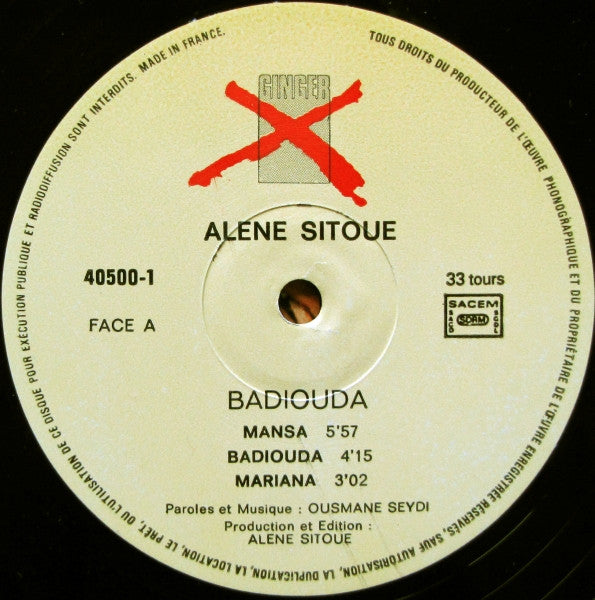 Alene Sitoue : Badiouda (LP)