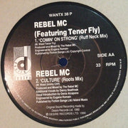 Rebel MC : Culture / Comin' On Strong (12", Promo)