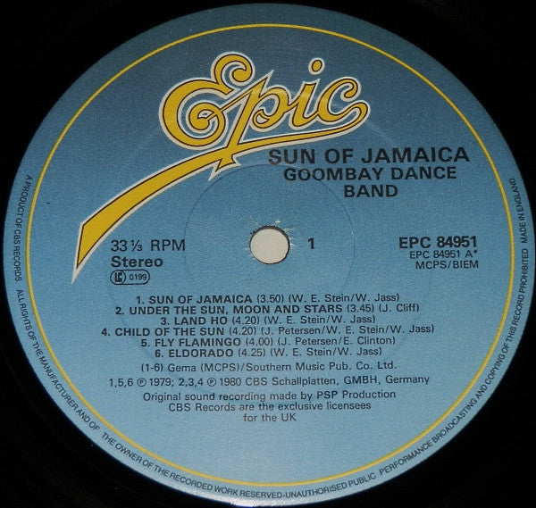 Goombay Dance Band : Sun Of Jamaica (LP, Comp)