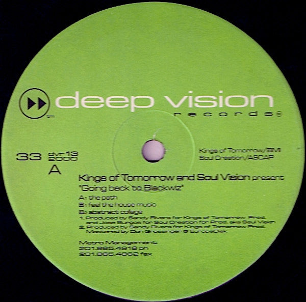 Kings Of Tomorrow And Soul Vision : Going Back To Blackwiz (2x12")