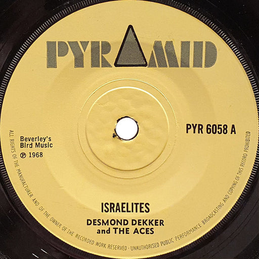 Desmond Dekker & The Aces : Israelites (7", Single, Sol)