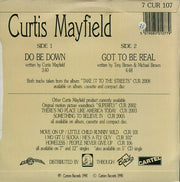 Curtis Mayfield : Do Be Down (7", Single)