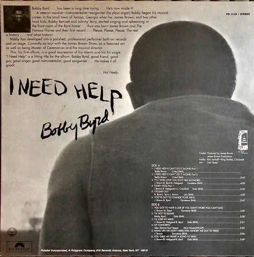 Bobby Byrd : I Need Help (Live On Stage) (LP, Album, RE)