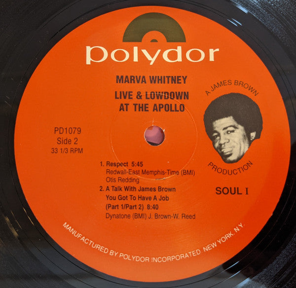 Marva Whitney : Live And Lowdown At The Apollo (LP, Album, RE)